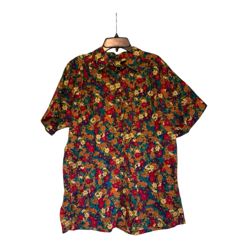 Liz Sport Vintage Floral Button Up Shirt